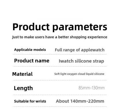 Liquid Silicone Sport Band for Apple Watch S10/S9/S8 – Soft, Durable, Official Style