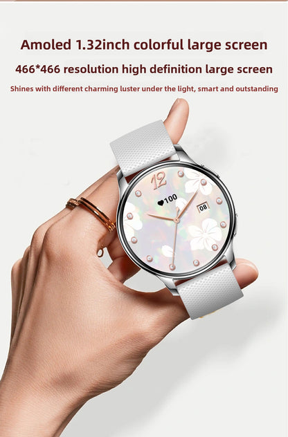 Y11 Elegant Smartwatch for Women | AMOLED Round Screen, Bluetooth Calling, Health & Fitness Monitor