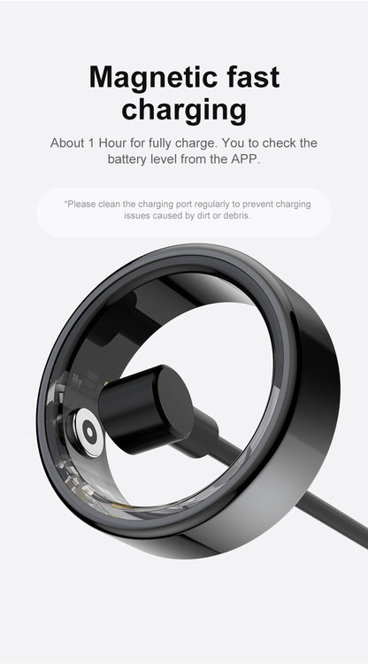 R02 Smart Ring | Health & Sleep Tracker – Heart Rate, SpO₂, Step, Remote Control