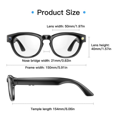 GS380 AI Smart Glasses – Camera, Video & Voice Assistant