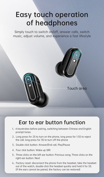 X10 Smartwatch with TWS Earbuds | 1.39" HD Screen, Waterproof, Bluetooth Call, Ultra-Thin Design