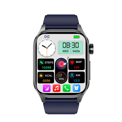 ET580 Smartwatch – Non-Invasive Blood Glucose, Body Temperature, Body Fat, Blood Pressure & Heart Rate Monitoring with Bluetooth Call