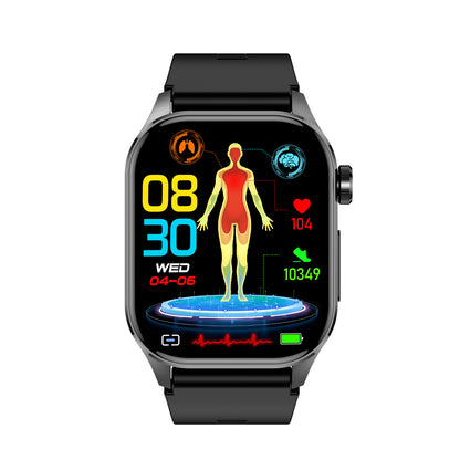 ET580 Smartwatch – Non-Invasive Blood Glucose, Body Temperature, Body Fat, Blood Pressure & Heart Rate Monitoring with Bluetooth Call