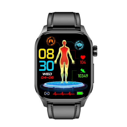 ET580 Smartwatch – Non-Invasive Blood Glucose, Body Temperature, Body Fat, Blood Pressure & Heart Rate Monitoring with Bluetooth Call