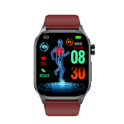 ET580 Smartwatch – Non-Invasive Blood Glucose, Body Temperature, Body Fat, Blood Pressure & Heart Rate Monitoring with Bluetooth Call