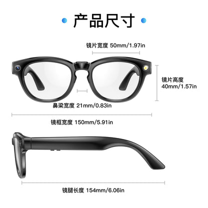 GS380 AI Smart Glasses – Camera, Video & Voice Assistant