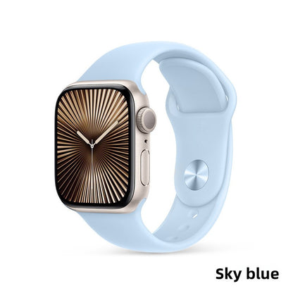 Liquid Silicone Sport Band for Apple Watch S10/S9/S8 – Soft, Durable, Official Style