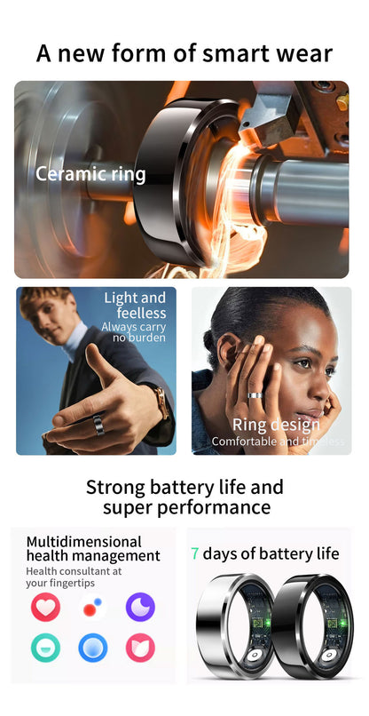R6 Smart Ring – Heart Rate, Blood Pressure & Sleep Tracker
