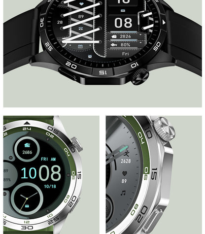 KM29 Smartwatch | 1.43" AMOLED Round Screen, Bluetooth Call, Waterproof, Health Tracking