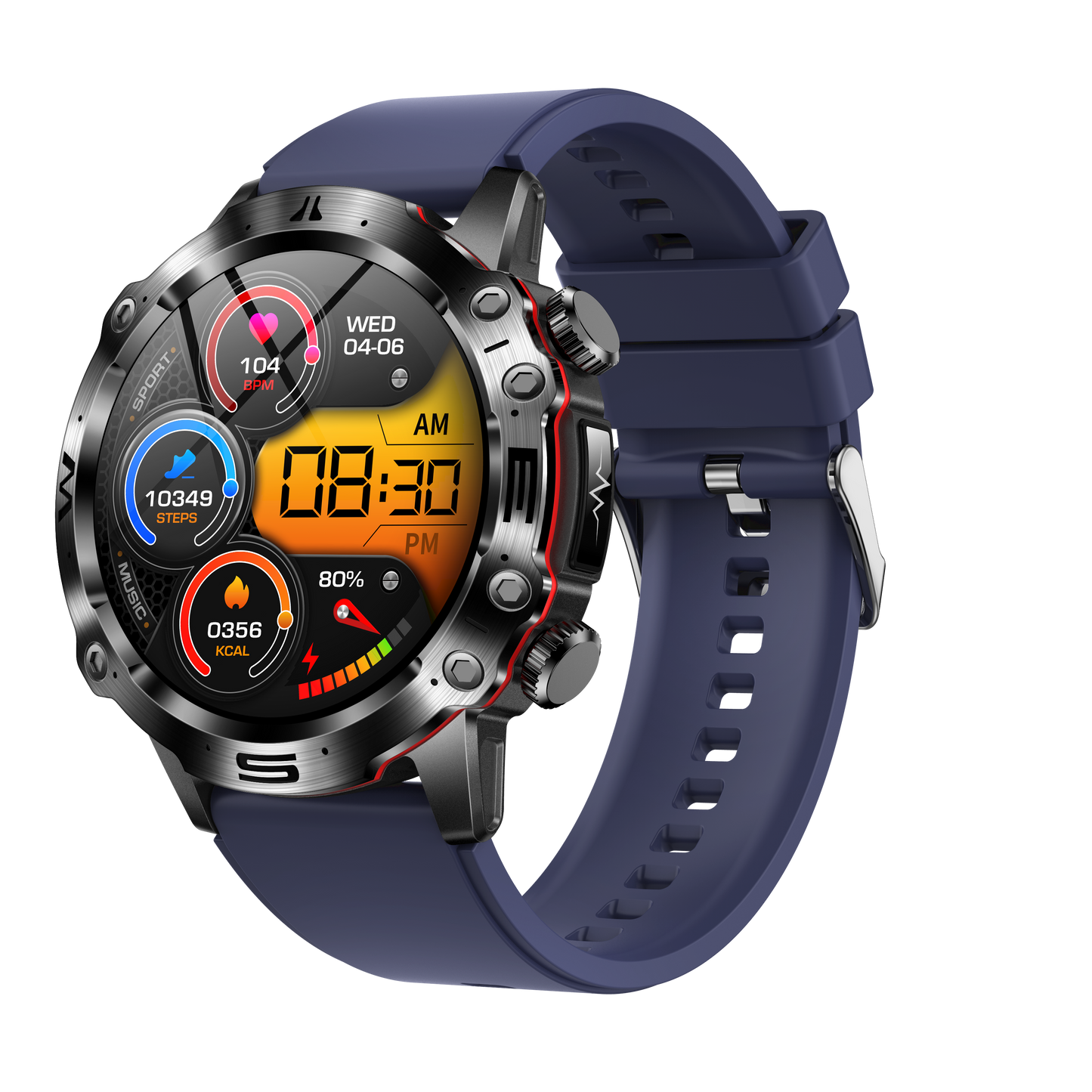 ET482 Smartwatch – ECG, Heart Rate & Fitness Tracking with Bluetooth Call