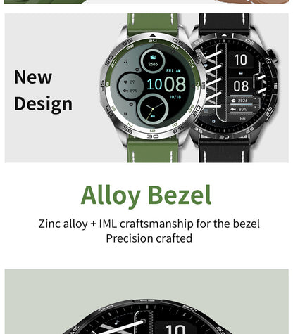 KM29 Smartwatch | 1.43" AMOLED Round Screen, Bluetooth Call, Waterproof, Health Tracking