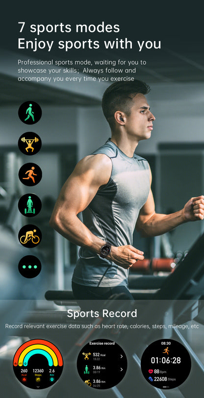 X10 Smartwatch with TWS Earbuds | 1.39" HD Screen, Waterproof, Bluetooth Call, Ultra-Thin Design