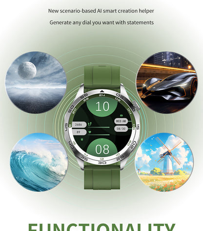 KM29 Smartwatch | 1.43" AMOLED Round Screen, Bluetooth Call, Waterproof, Health Tracking