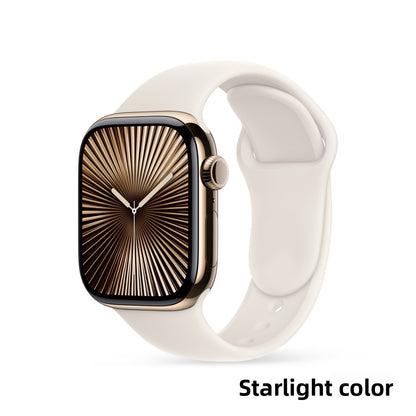 Liquid Silicone Sport Band for Apple Watch S10/S9/S8 – Soft, Durable, Official Style