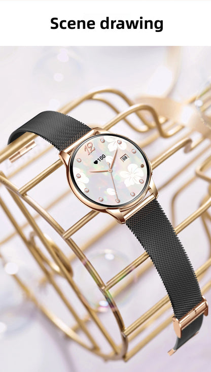 Y11 Elegant Smartwatch for Women | AMOLED Round Screen, Bluetooth Calling, Health & Fitness Monitor