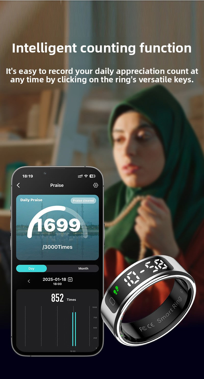 R11 Smart Ring – Gesture Control, Health Tracking & LED Display