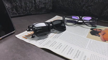 W100 AI Translation Audio Glasses – Real-Time Translator, Bluetooth Audio & Light Filtering